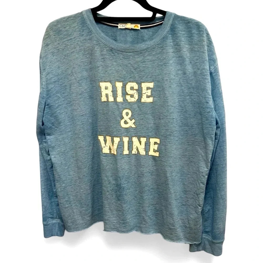 C&C California Burnout Lightweight Pullover 132 “Rise & Wine” size medium